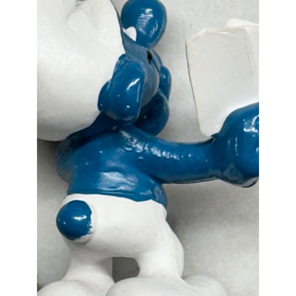 Vintage Smurfs PVC Figures Lot of 7 Peyo Schleich Papa Smurf Miniature Toys - Picture 11 of 16